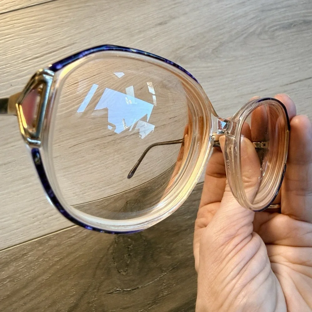 Vintage‎ Ladies Joan Rivers Debut Marine Glasses Retro Style Gold Tone Frame